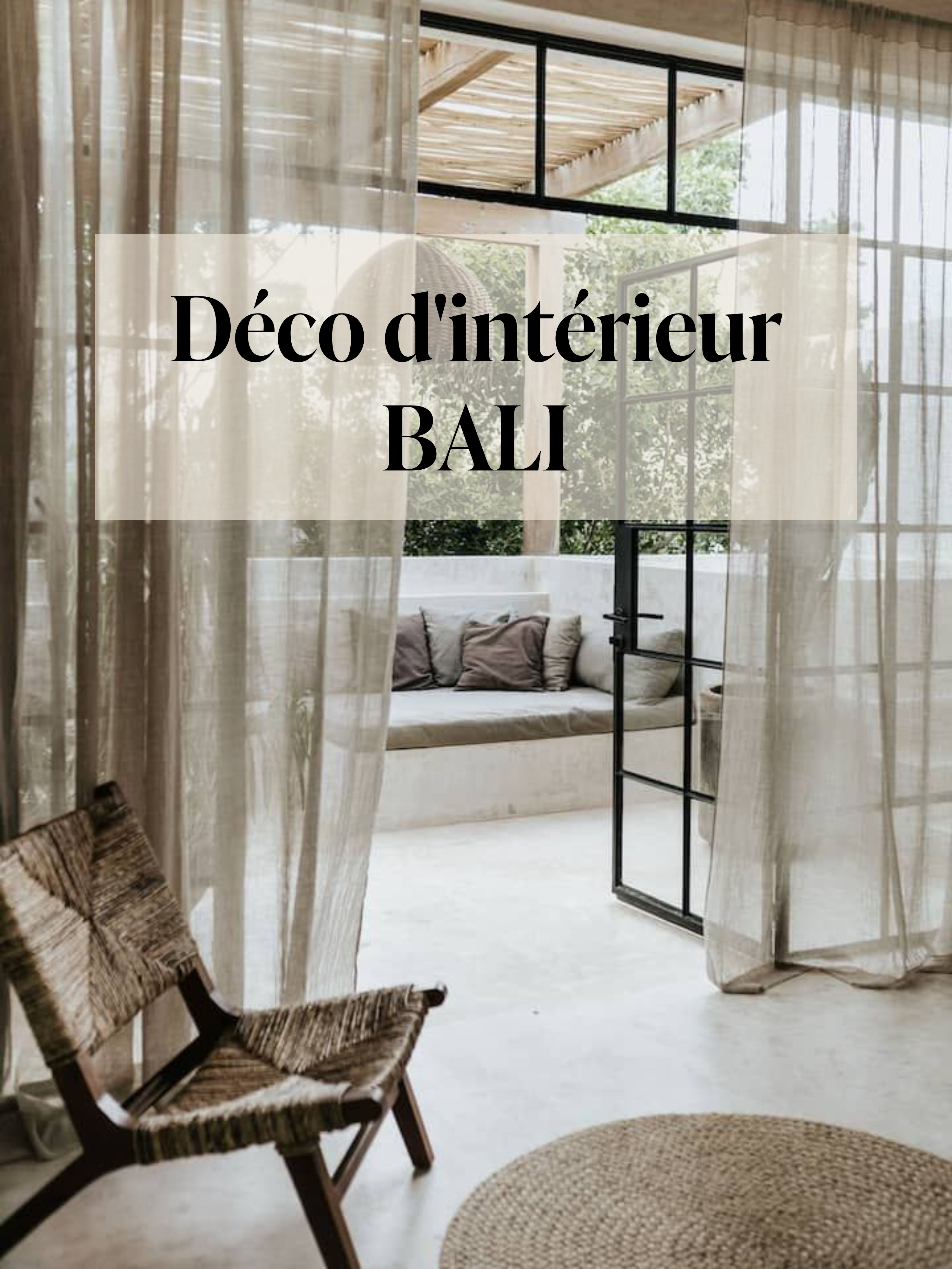 Décoration d'un intérieur balinais