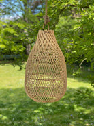 Suspensions bohèmes en rotin naturel
