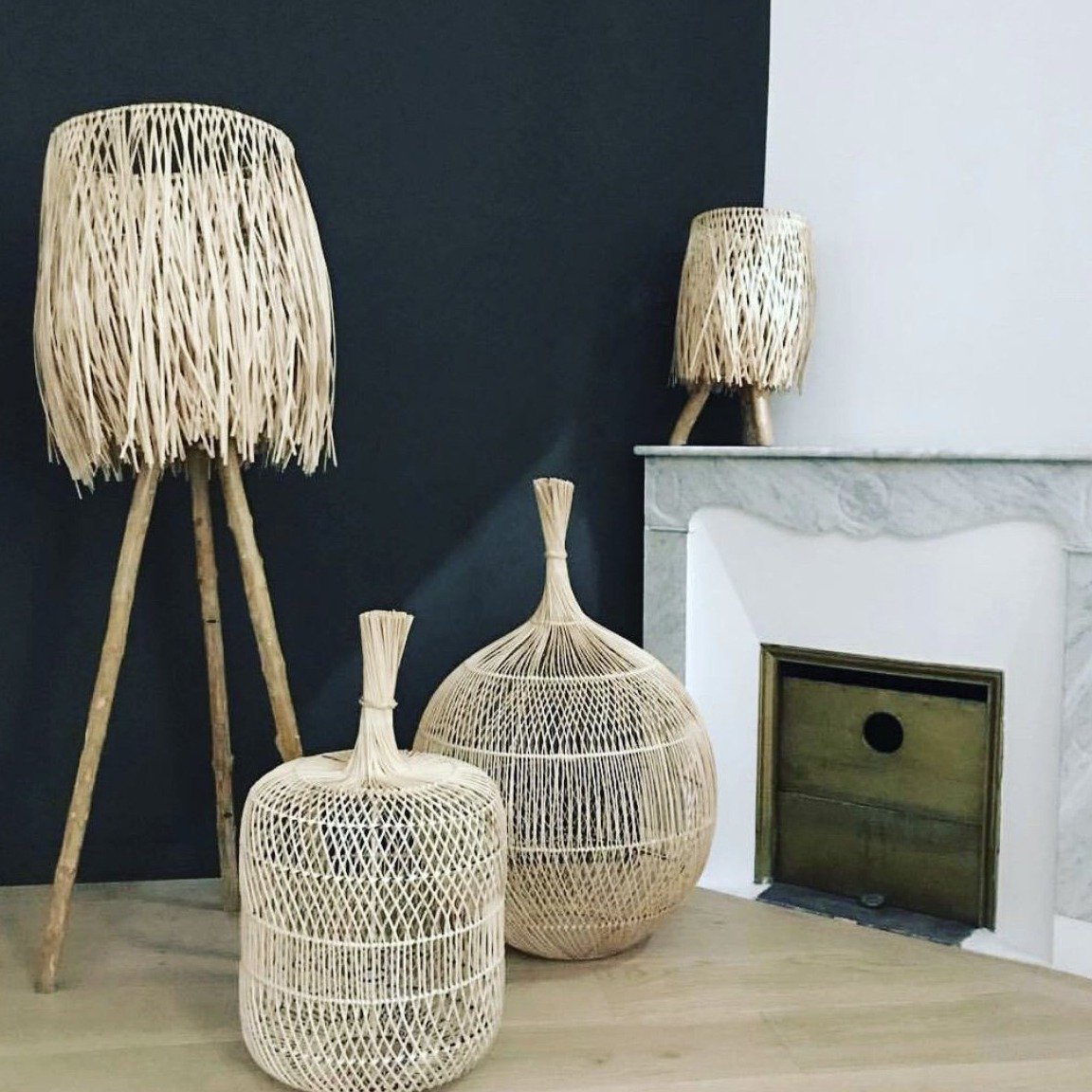 Lampe de sol en rotin - MY ROOM TOUR