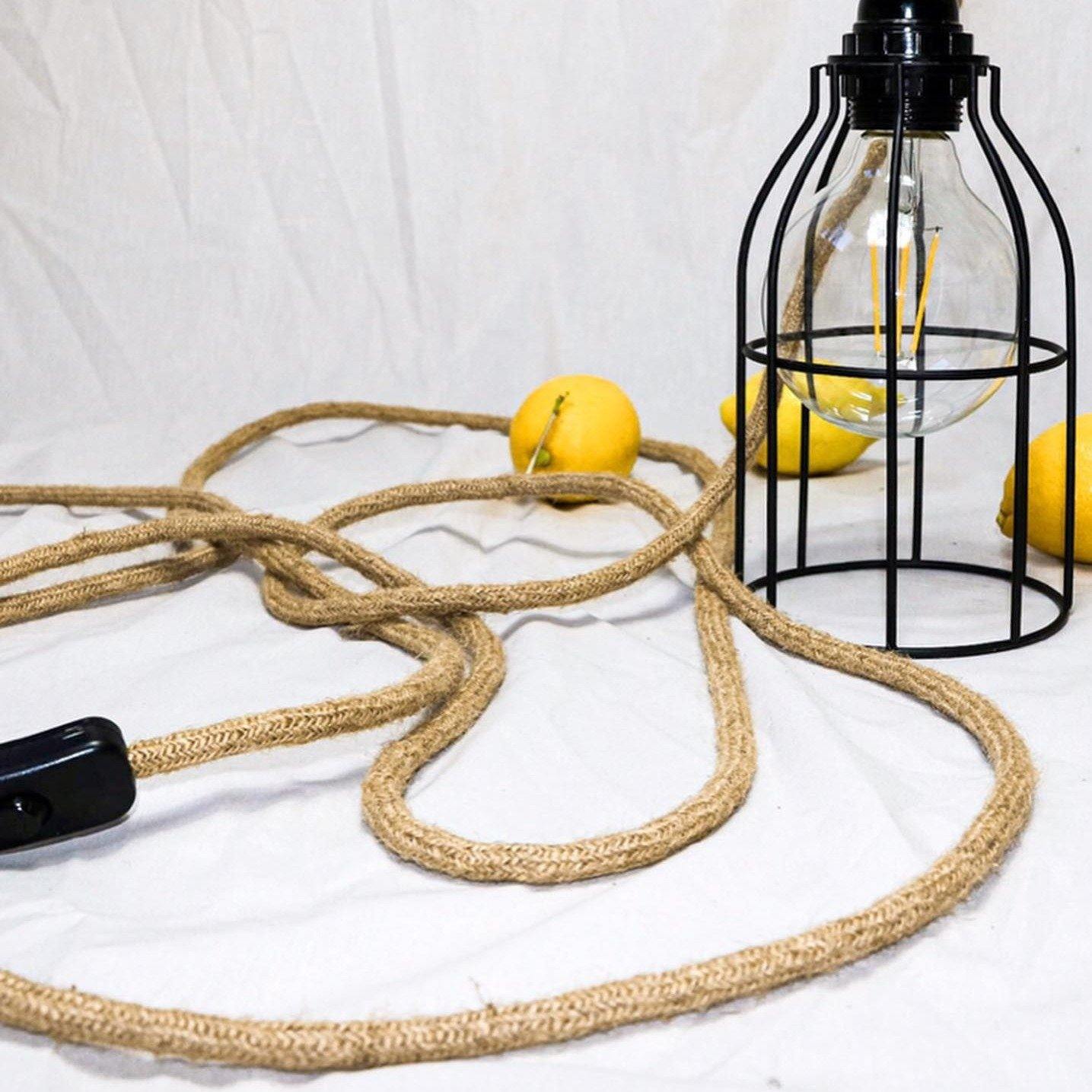 Cordon électrique en jute - MY ROOM TOUR