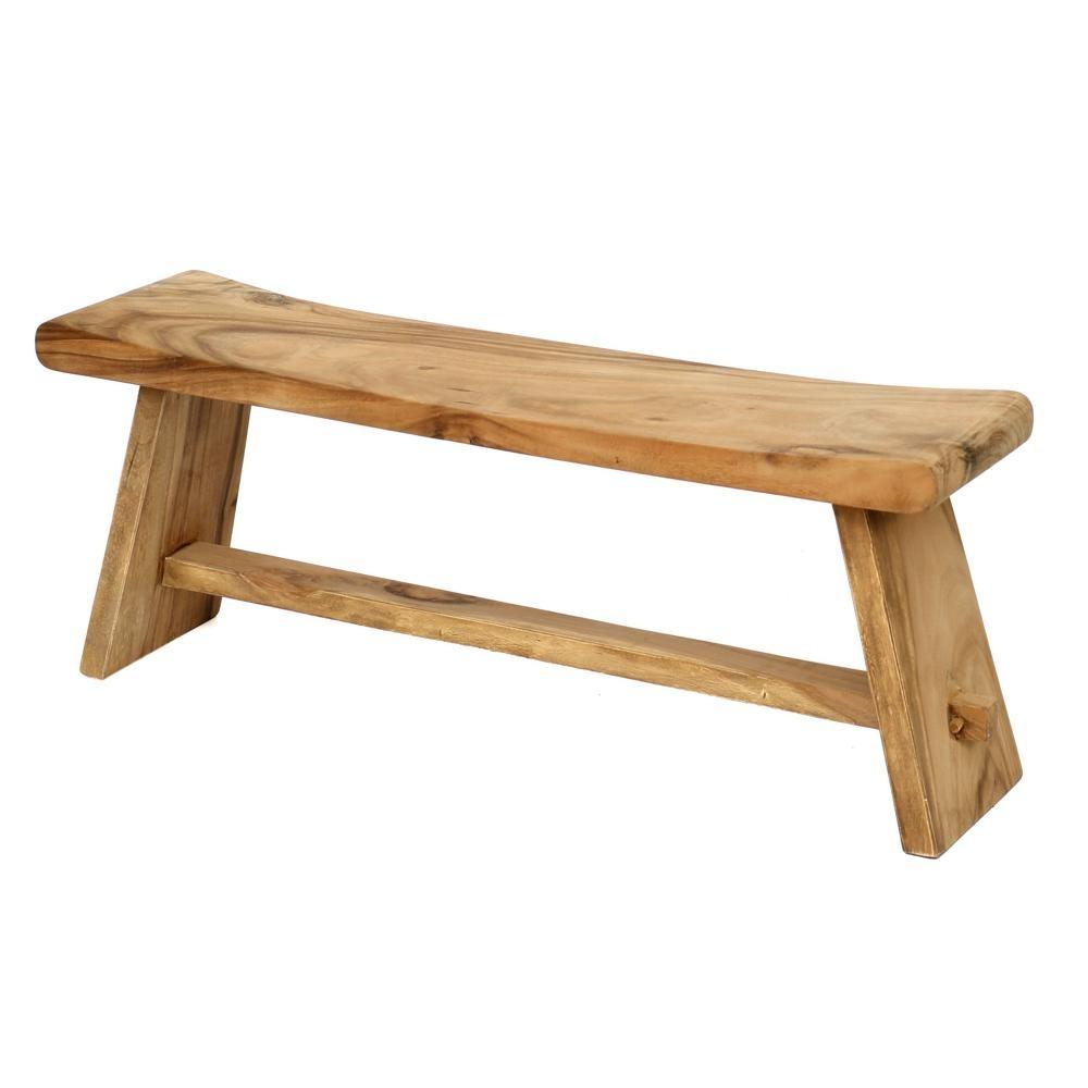 Tabouret et Banc en bois de Suar
