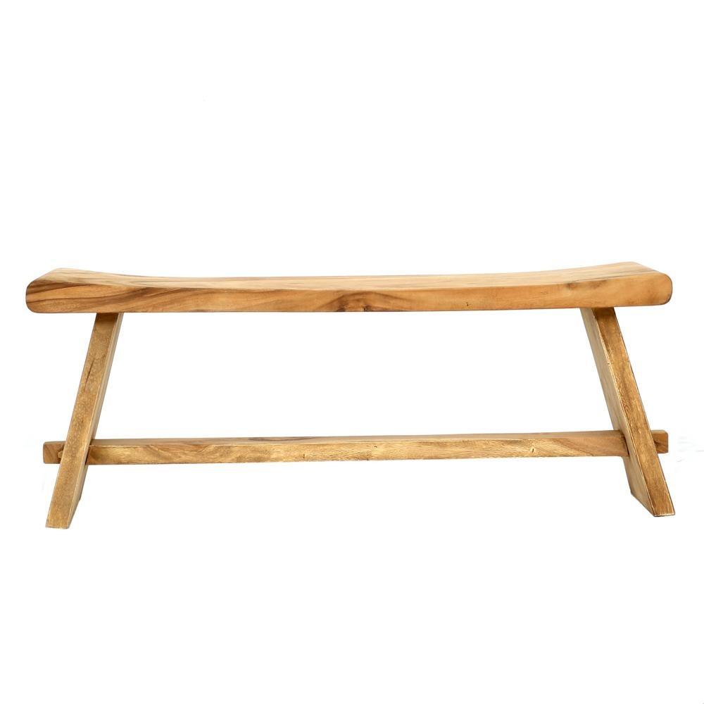 Tabouret et Banc en bois de Suar