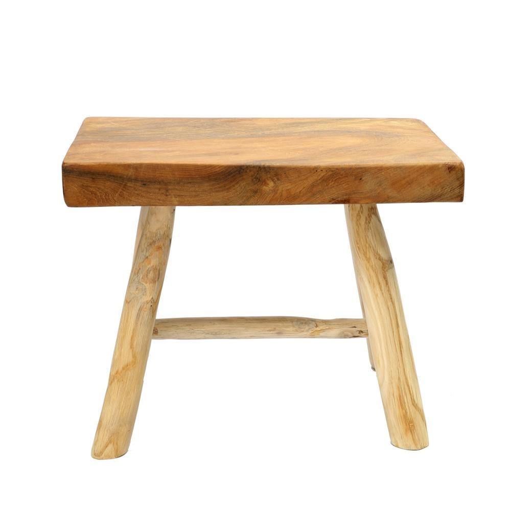 Tabourets en bois de teck et bois de suar