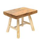 Tabourets en bois de teck et bois de suar
