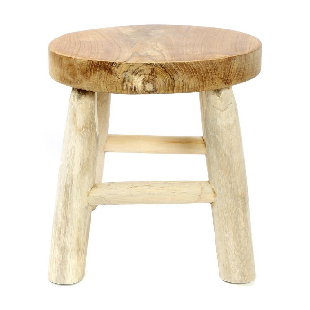 Tabourets en bois de teck et bois de suar