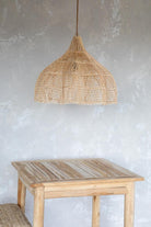 rotin luminaire naturel