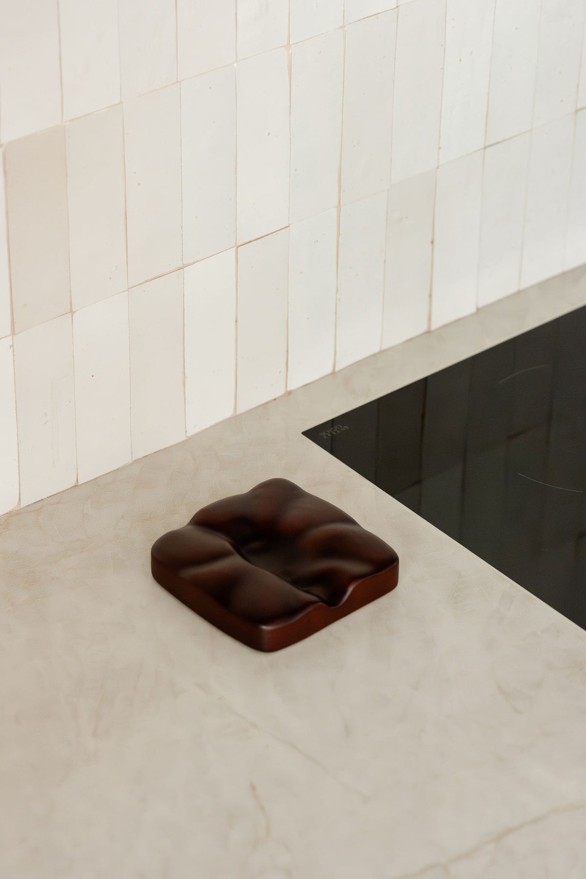 Repose-cuillère en bois [PILLOW] Chocolat
