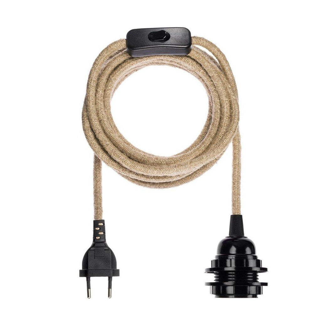 Cordon electrique luminaire cable electrique suspension fil electrique lampe a accrocher suspendre NOHOLITA